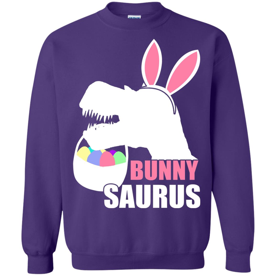 Bunnysaurus Easter Dinosaur Lover Shirt Purple