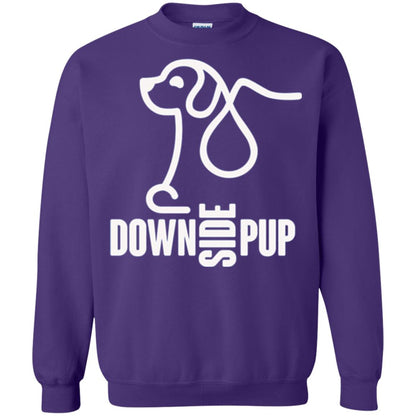 Dog Lover T-shirt Down Side Pup T-shirt Purple