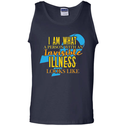 Autism T-shirt I Am What A Person With An Invinsible Illness Looks Like Navy