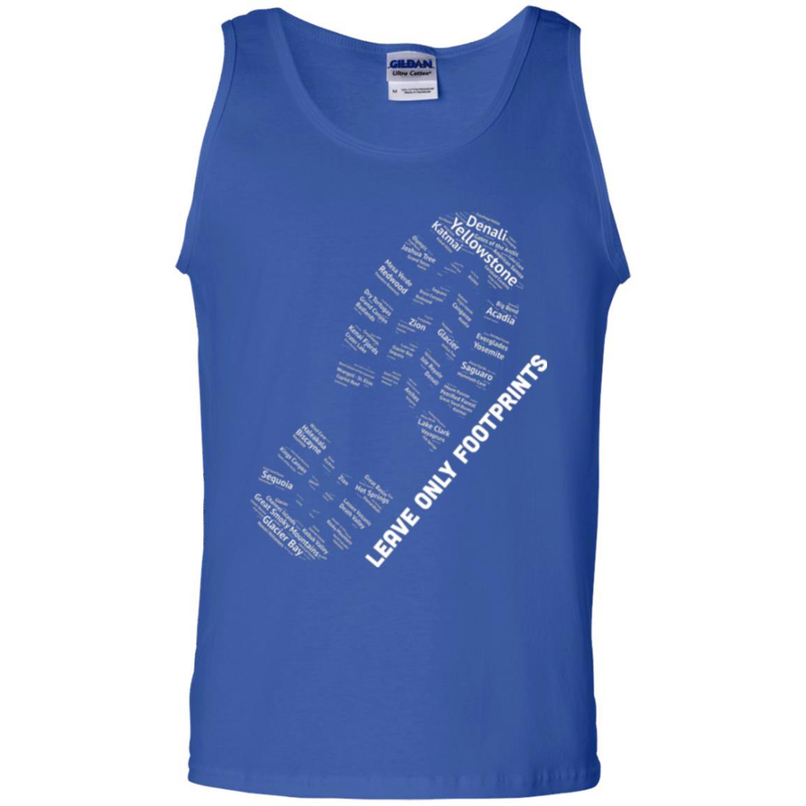 National Parks Boot Print Shirt Listing All T-shirt Royal
