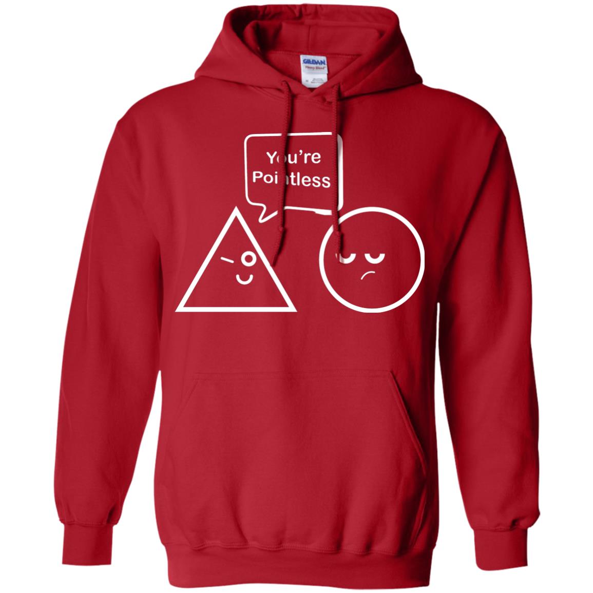 Math Lover T-shirt You're Are Pointless Red