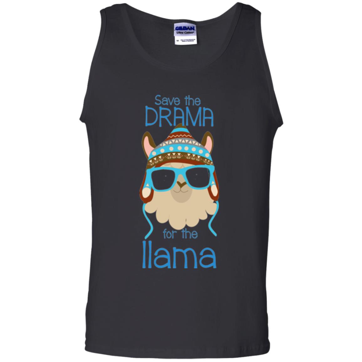 Llama Lovers T-shirt Save The Drama For The Llama Black