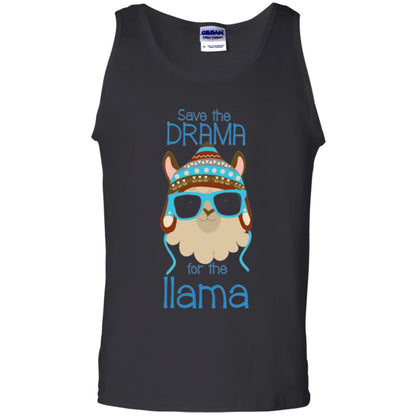 Llama Lovers T-shirt Save The Drama For The Llama Black