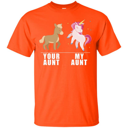 Your Aunt My Aunt Unicorn T-shirt Orange