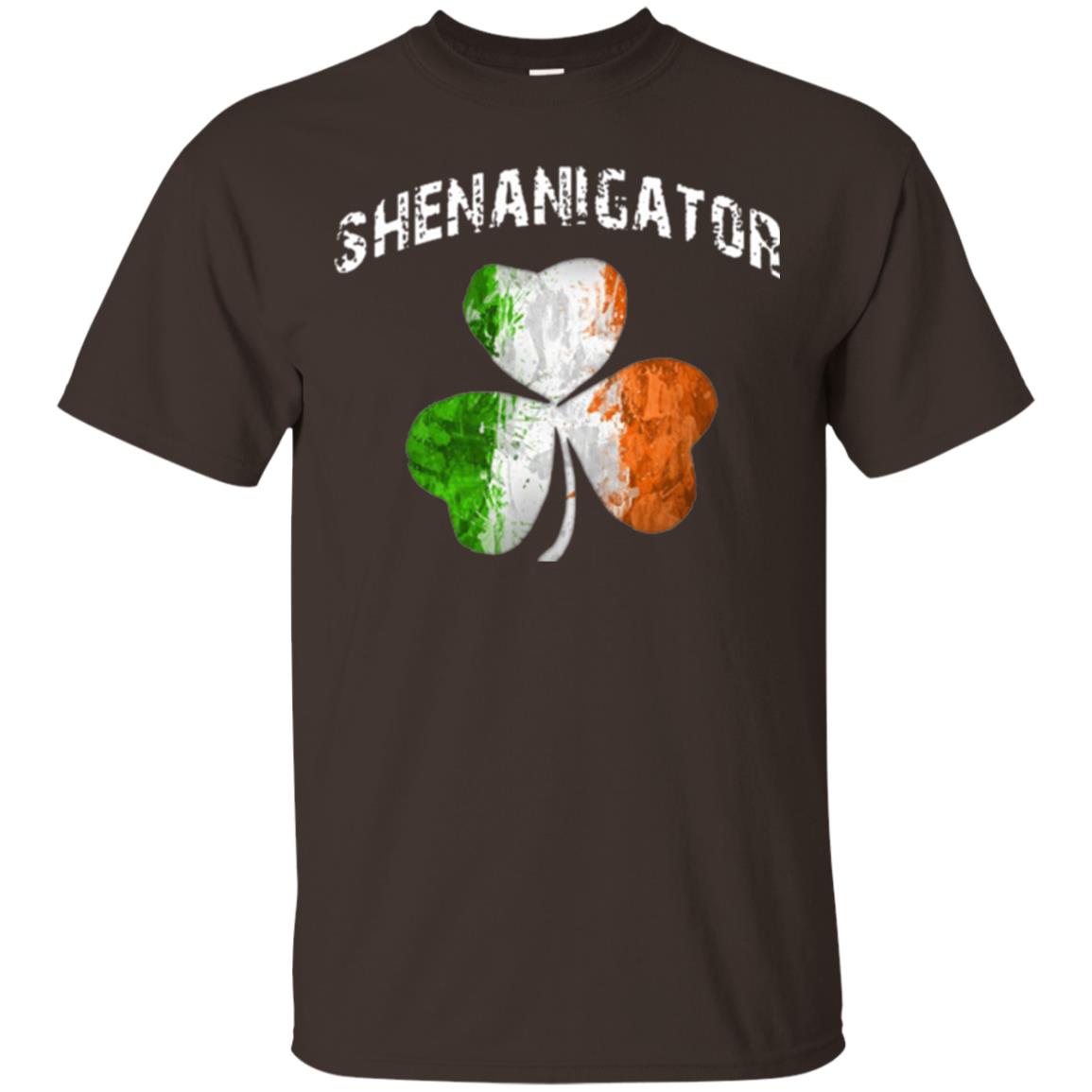 Shenanigator T-shirt St Patrick_s Day Shamrock Dark Chocolate