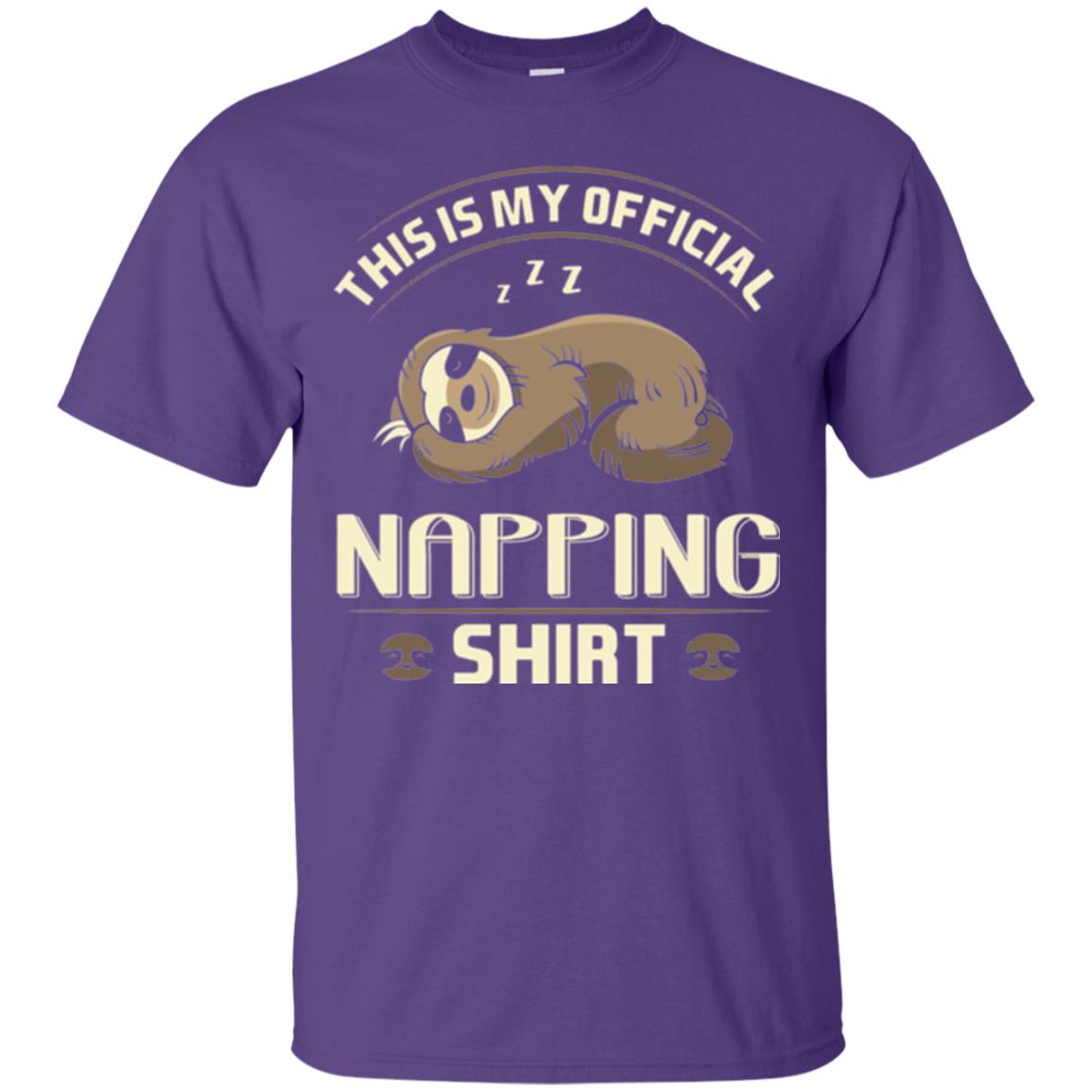 Lazy Baby Sloth My Official Napping T-shirt Purple