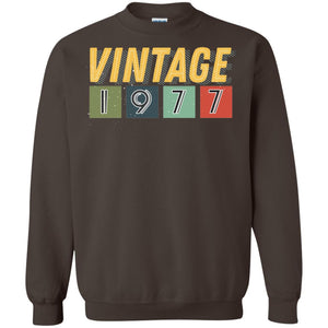 Vintage 1977 41th Birthday Gift Shirt For Mens Or WomensG180 Gildan Crewneck Pullover Sweatshirt 8 oz.