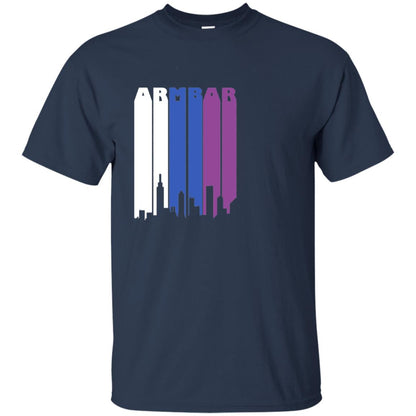 Bjj Brazilian Jiu Jitsu Armbar City T-shirt Navy