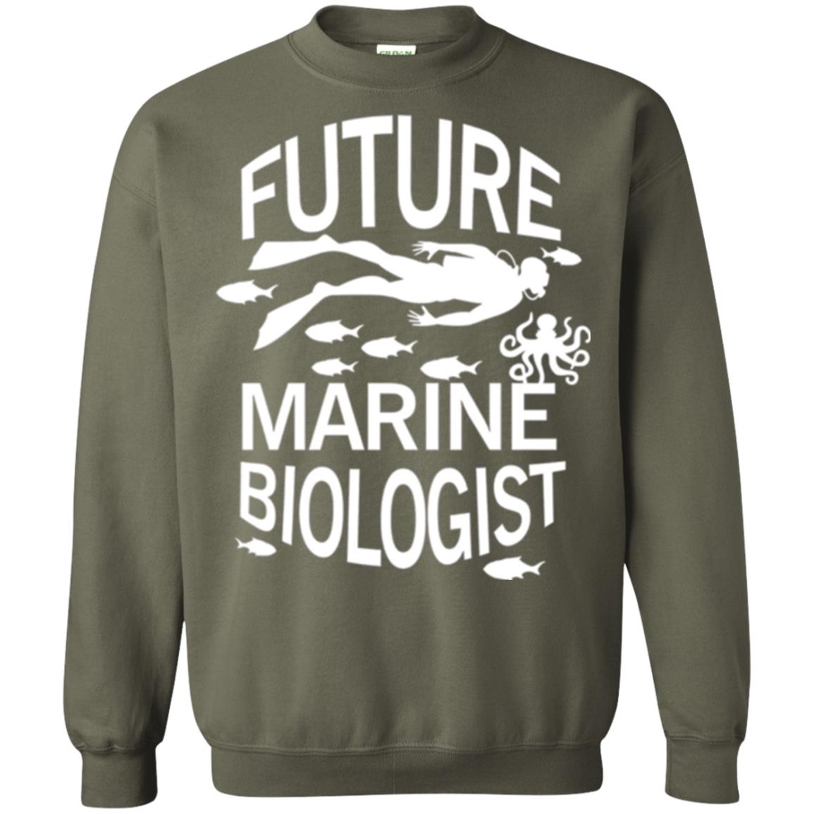 Cute Marine Biologist T-shirt Military Green