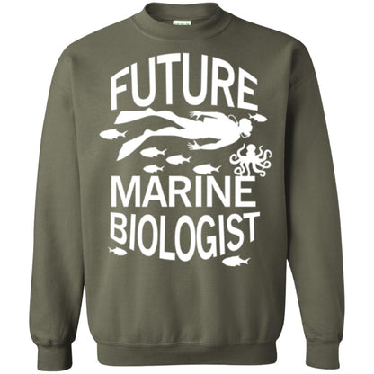 Cute Marine Biologist T-shirt Military Green