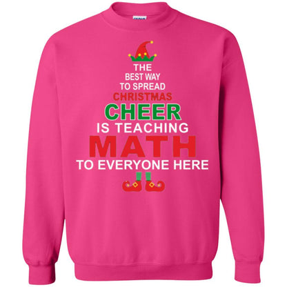 Elf Christmas T-shirt Math Teacher Christmas T-shirt Heliconia
