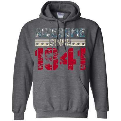 Awesome Since Legends Born In 1941 77 Years Old Birthday Shirt For Dad Or Papa Dark Heather