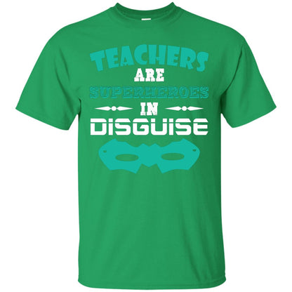 Teachers Are Superheroes In Disguise Movie Lover T-shirt Irish Green