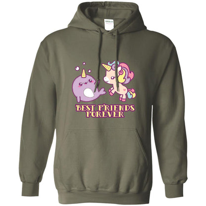 Cute Kawaii T-shirt Bff Best Friends Forever Military Green