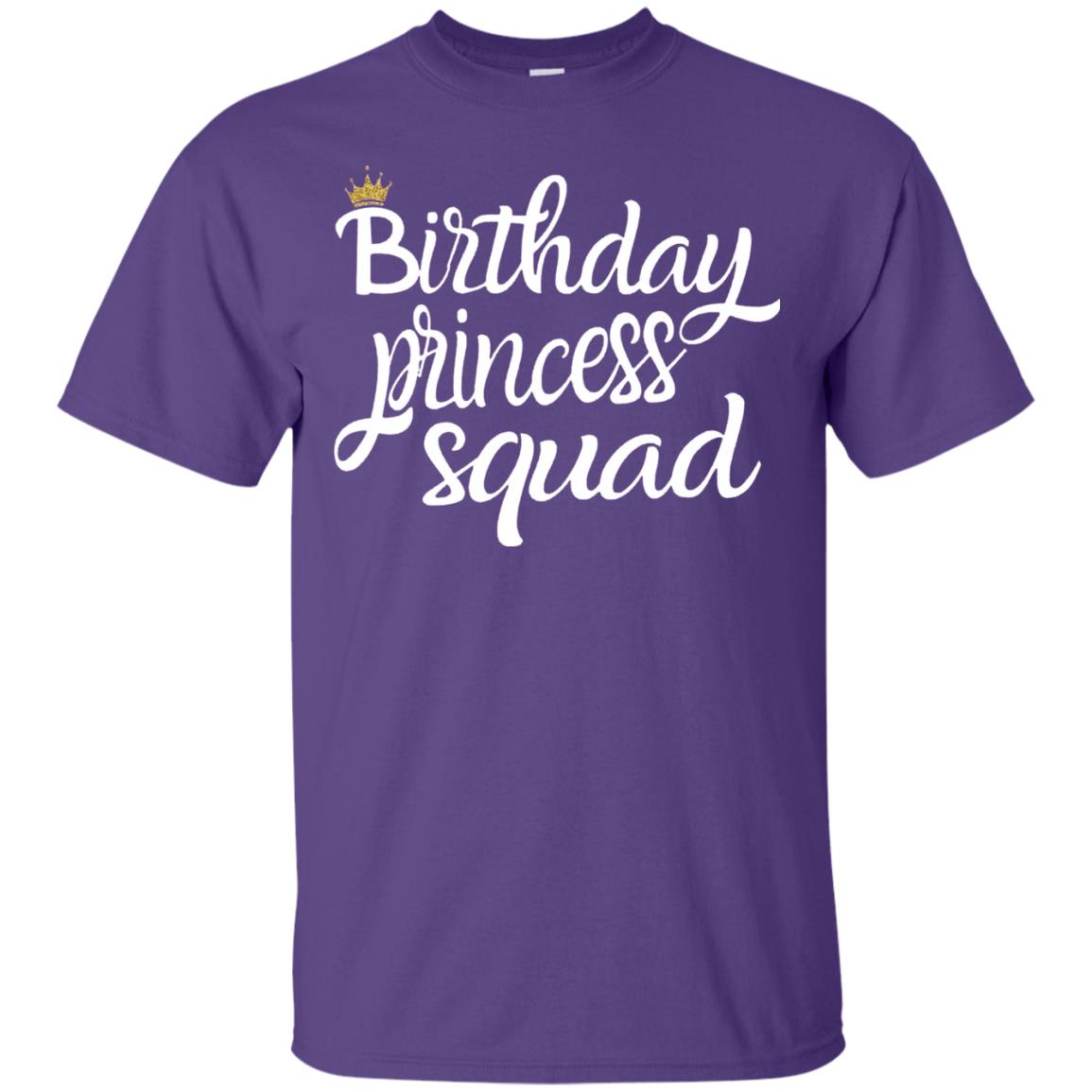 Birthday T-shirt Princess Squad Purple