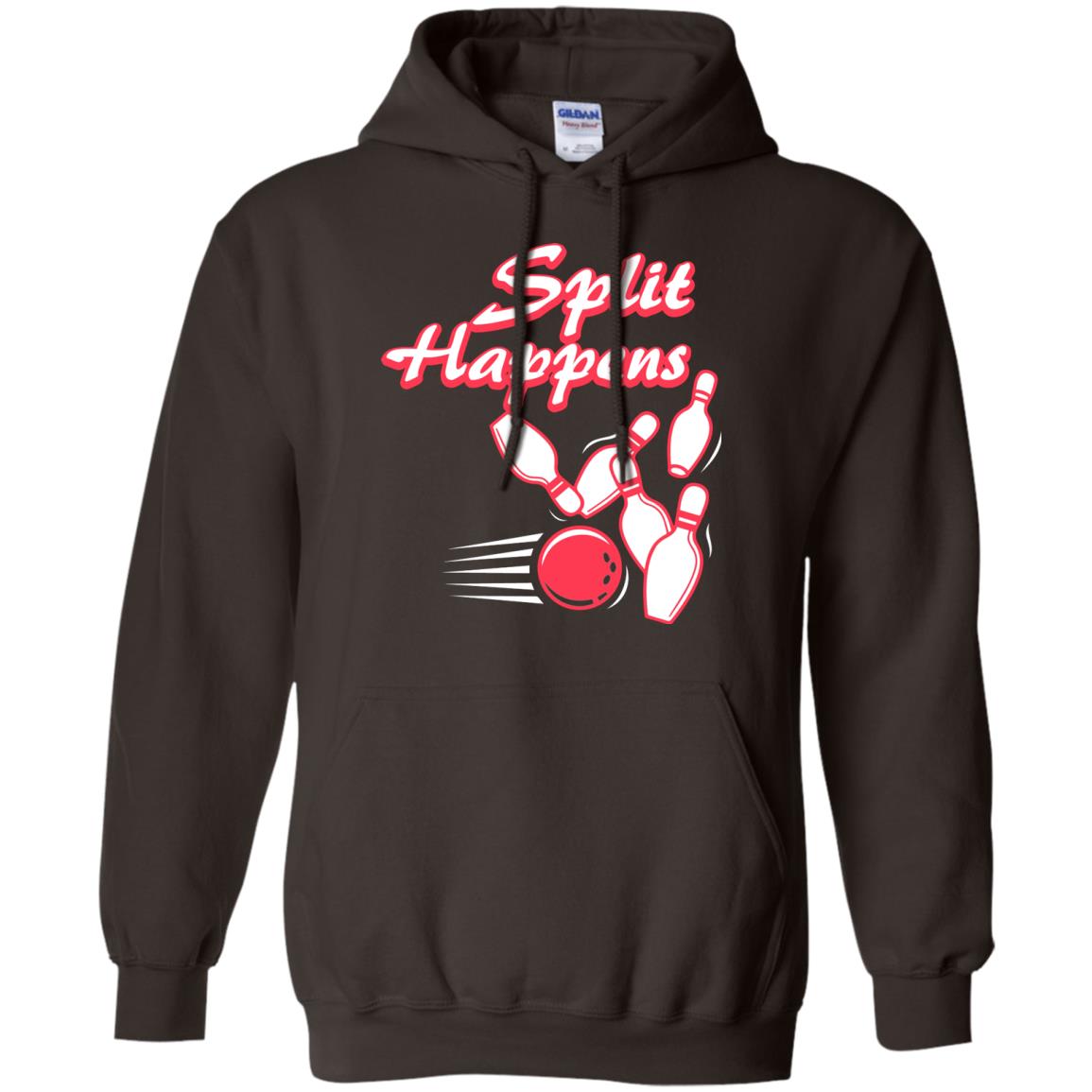 Bowling Lover T-shirt Split Happens Dark Chocolate