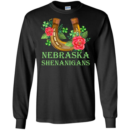 Horse Lover T-shirt Nebraska Shenanigans Black