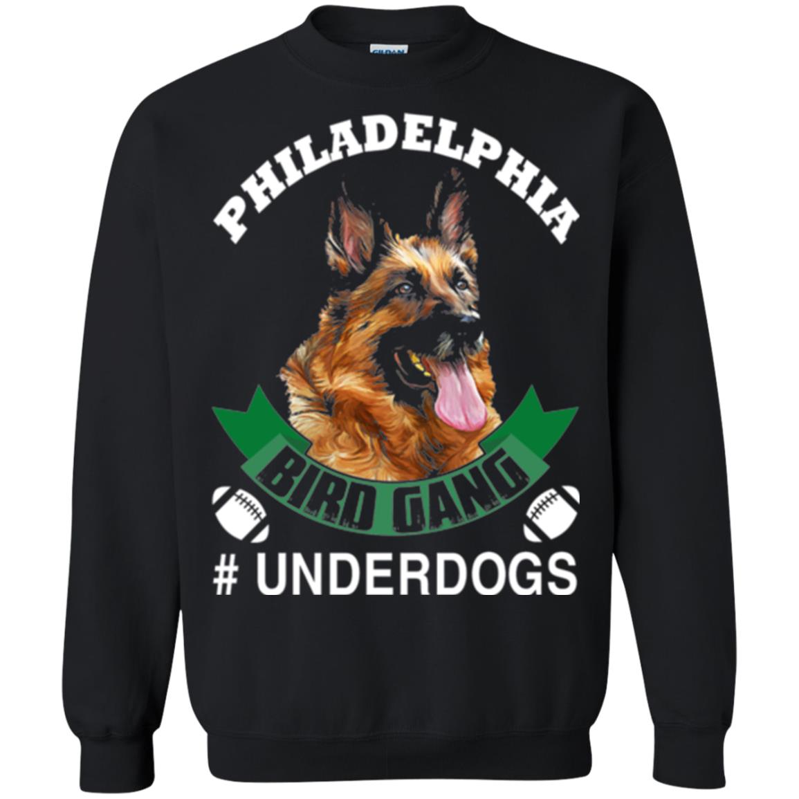Football Lover T-shirt Philadelphia Bird Gang Underdogs 2018 Black