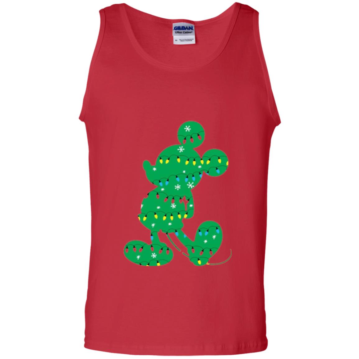 Disney Mickey Mouse Christmas Lights T-shirt Red