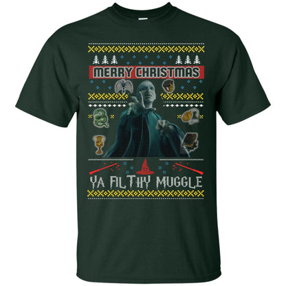 Merry Christmas Ya Filthy Muggle Harry Potter Fan T-shirtG200 Gildan Ultra Cotton T-Shirt