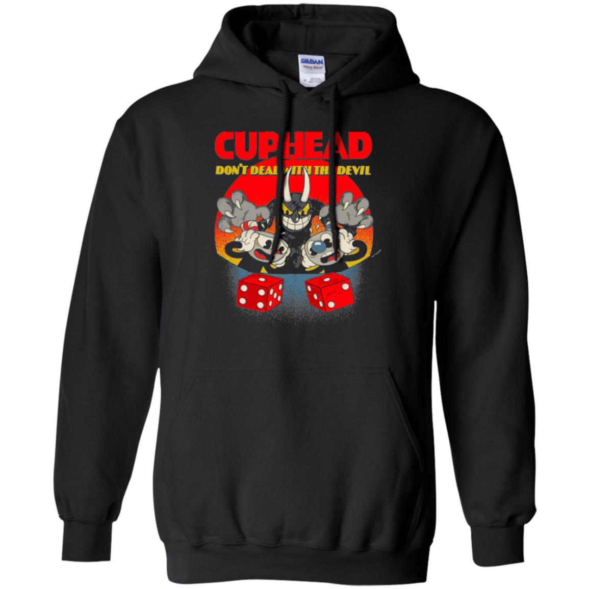 Video Game T-shirt Cuphead And Mugman Devil_s Dice Black