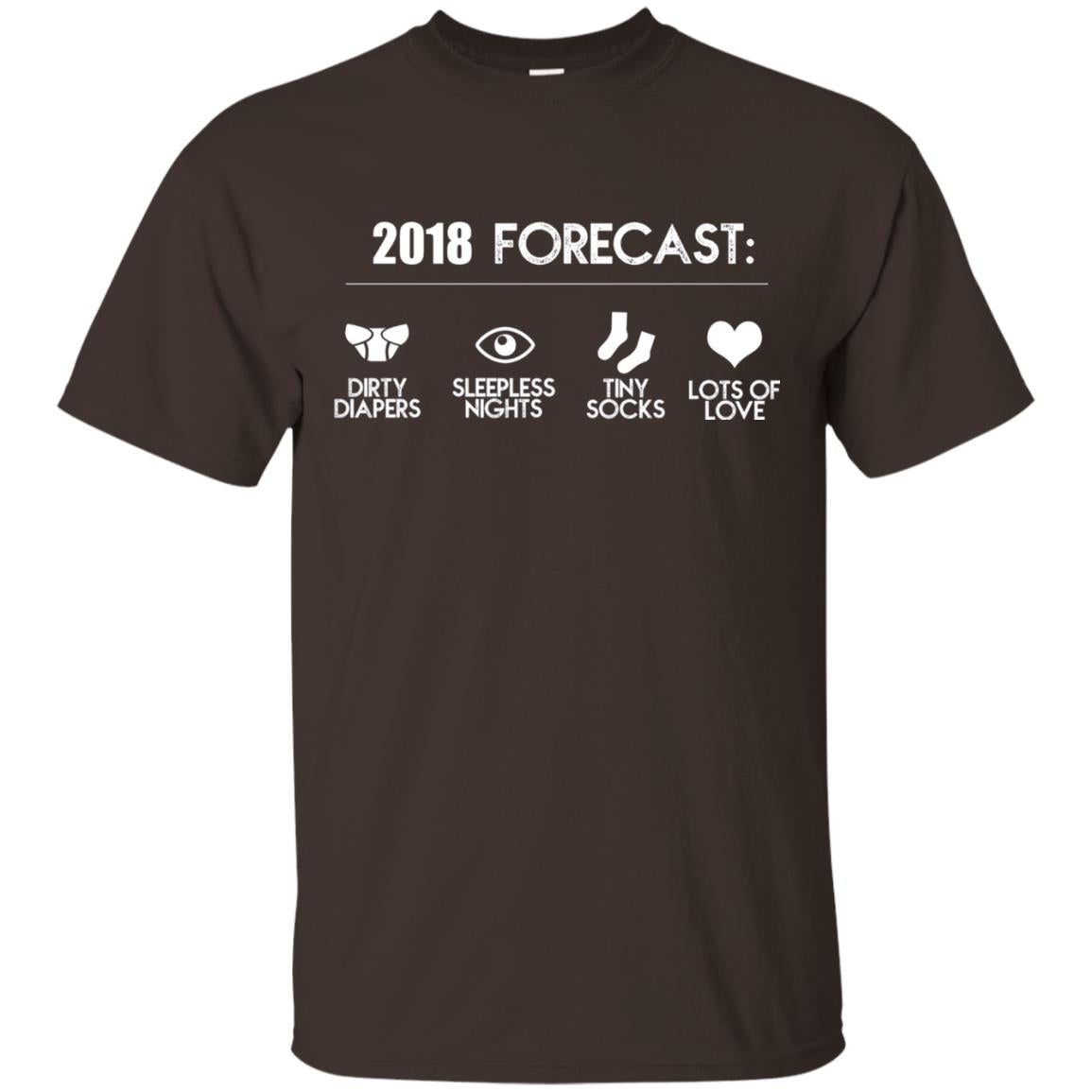 Funny New Dad For Expecting Fathers Daddy T-shirt Dark Chocolate