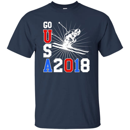 Alpine Skiing T-shirt Go Usa 2108 Cool Navy