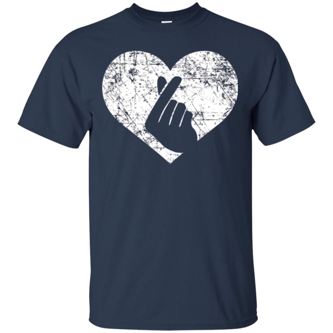 Lifestyle T-shirt Heart Hand Navy