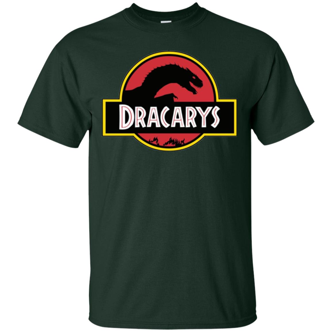 Dracarys Dragon Dinosaur T-shirt Forest Green