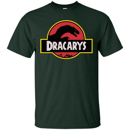 Dracarys Dragon Dinosaur T-shirt Forest Green