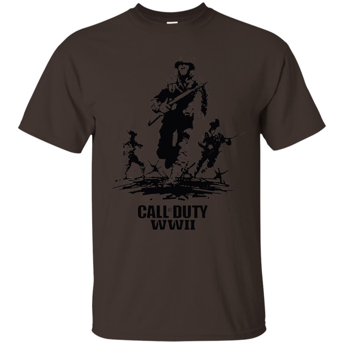 Military T-Shirt Call Of Duty Wwi Dark Chocolate