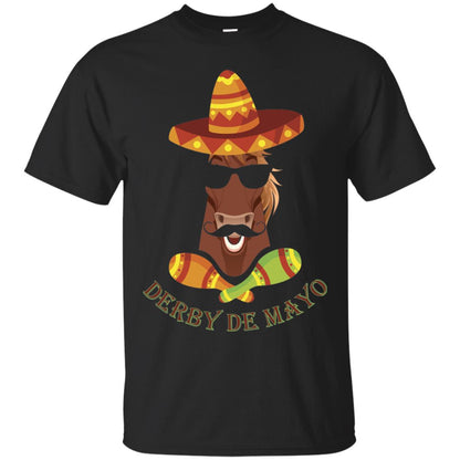 Derby De Mayo Kentucky Horse Race Sombrero Mexican T-shirt Black