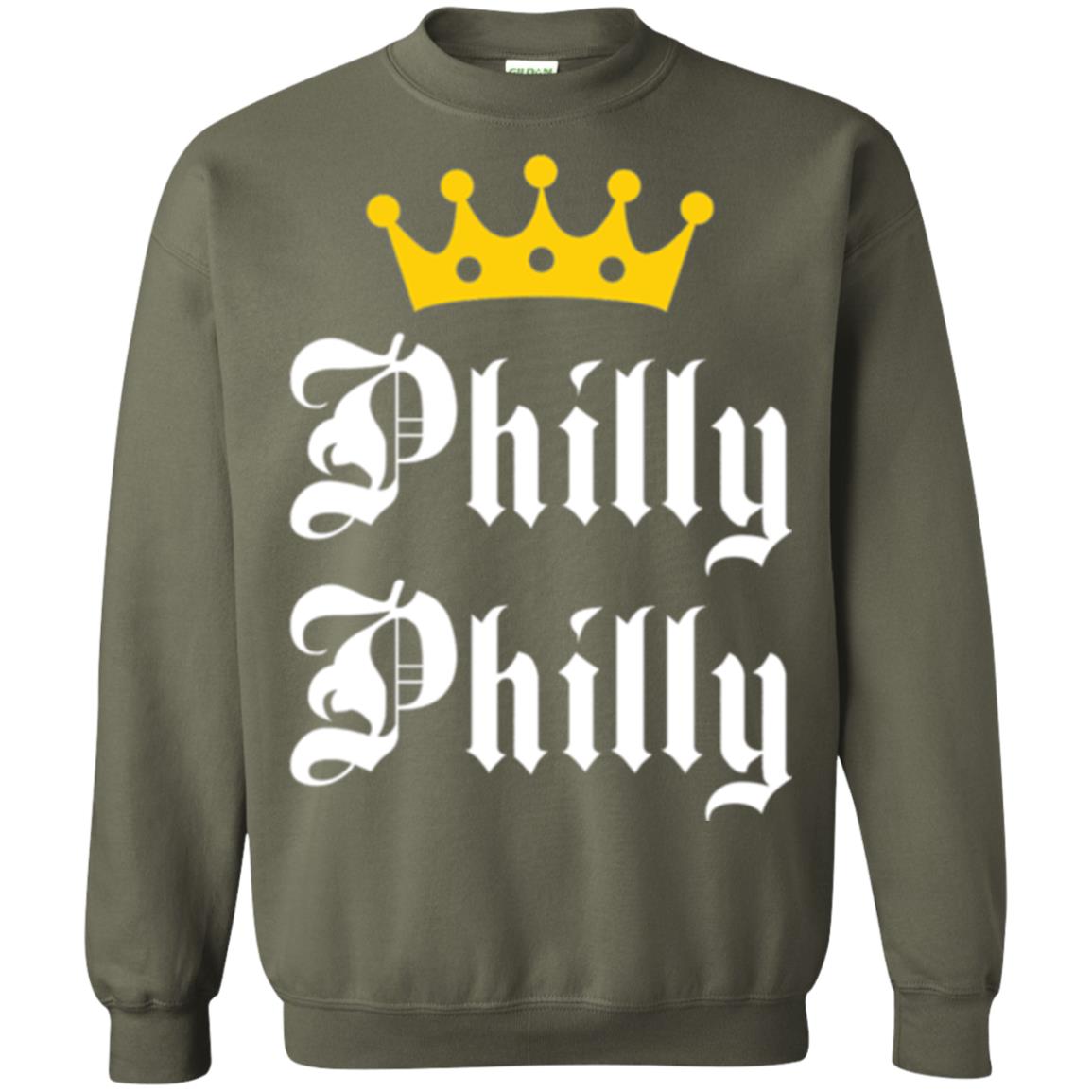 Football Lover T-shirt Philly Philly Philadelphia Football Fan Military Green
