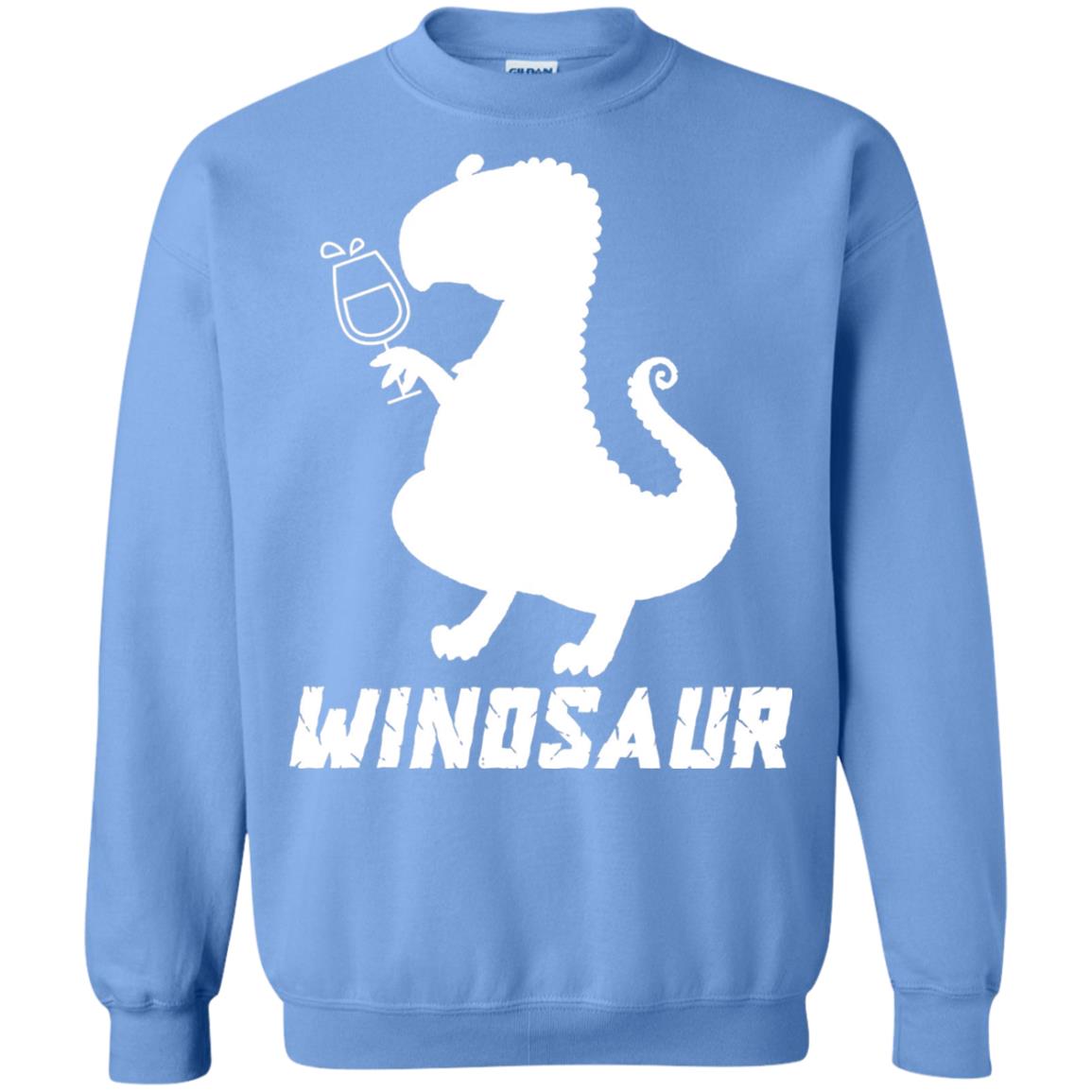 Drinking Party T-shirt Winosaur Wine Dinosaur Carolina Blue