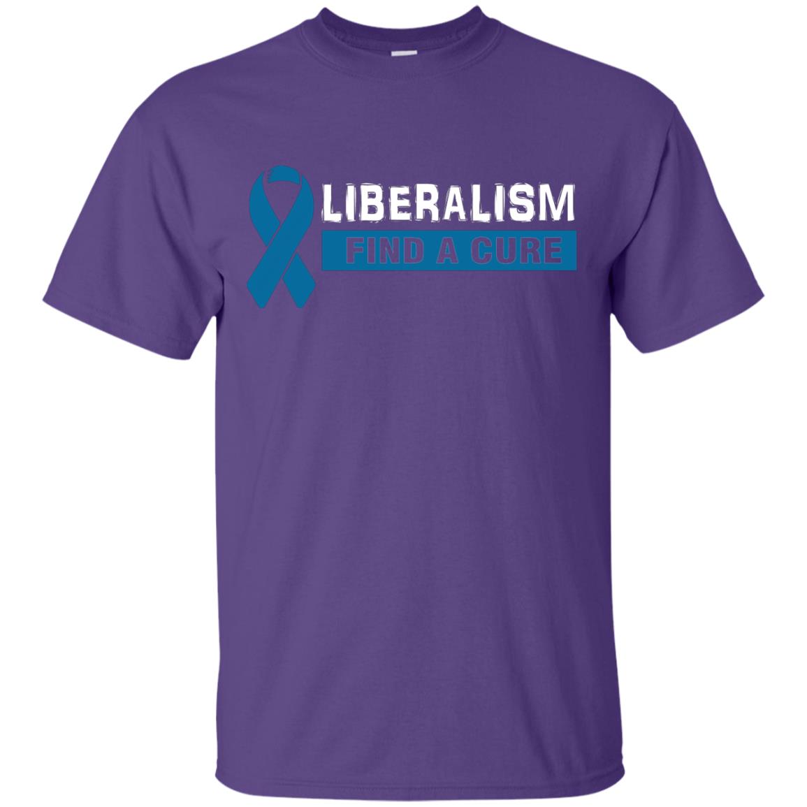 Liberalism Find A Cure Shirt Purple