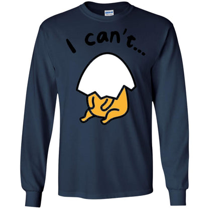 Film T-shirt Gudetama Lazy Egg I Can't Navy