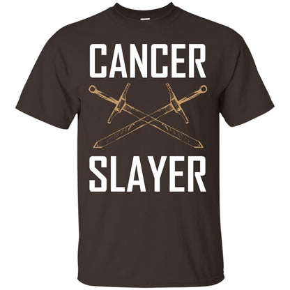 Cancer Slayer Cancer Survivor Shirt Dark Chocolate