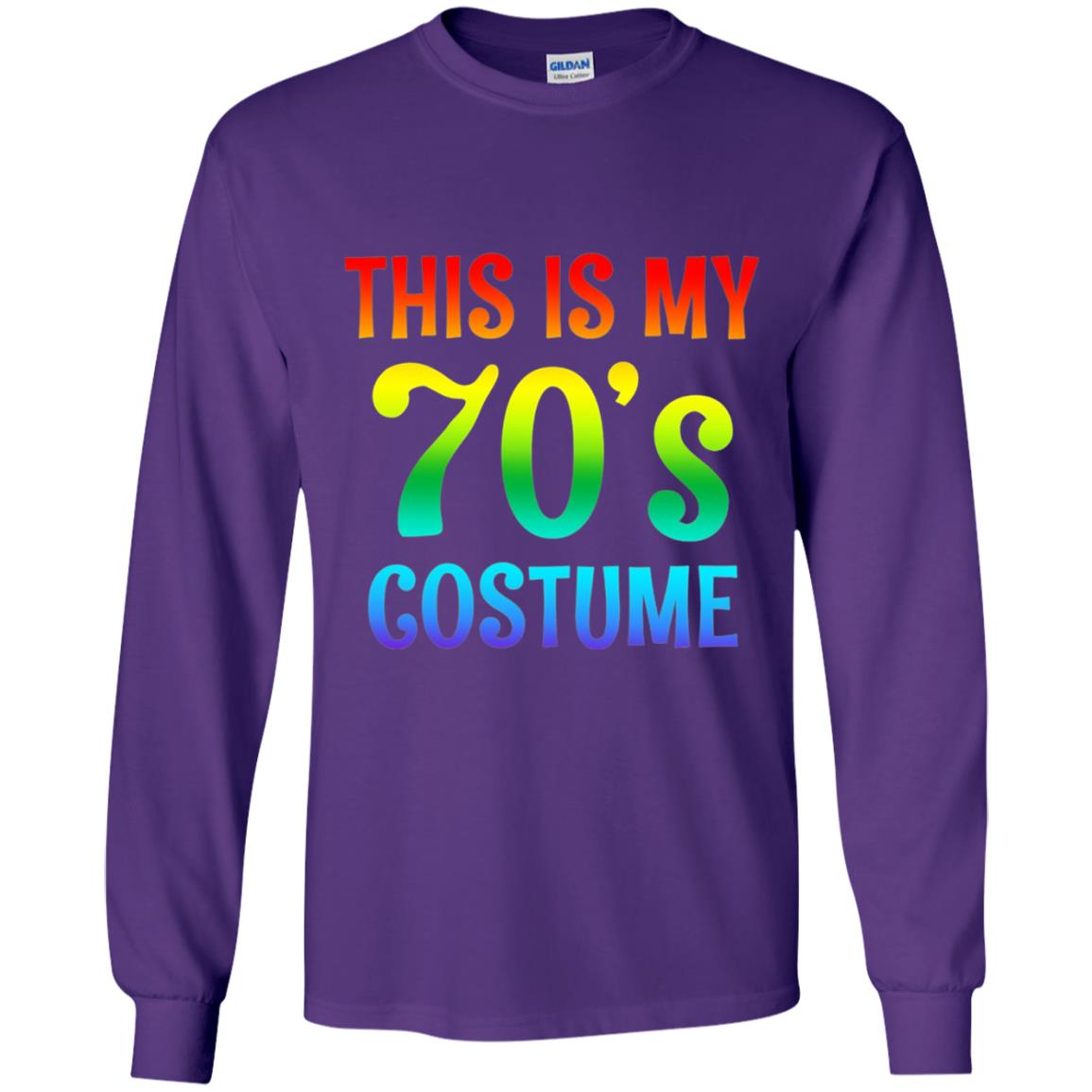 This Is My 70_s Costume T-shirt Purple