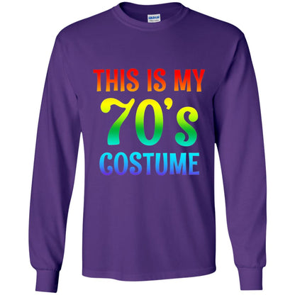 This Is My 70_s Costume T-shirt Purple