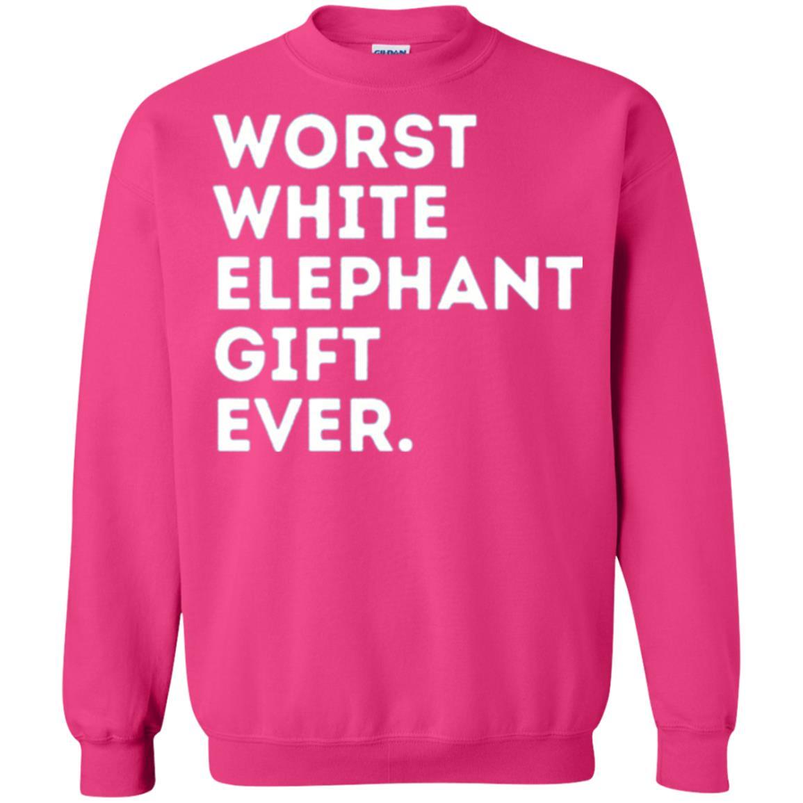 Best Worst White Elephant T-shirt Heliconia
