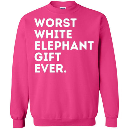 Best Worst White Elephant T-shirt Heliconia