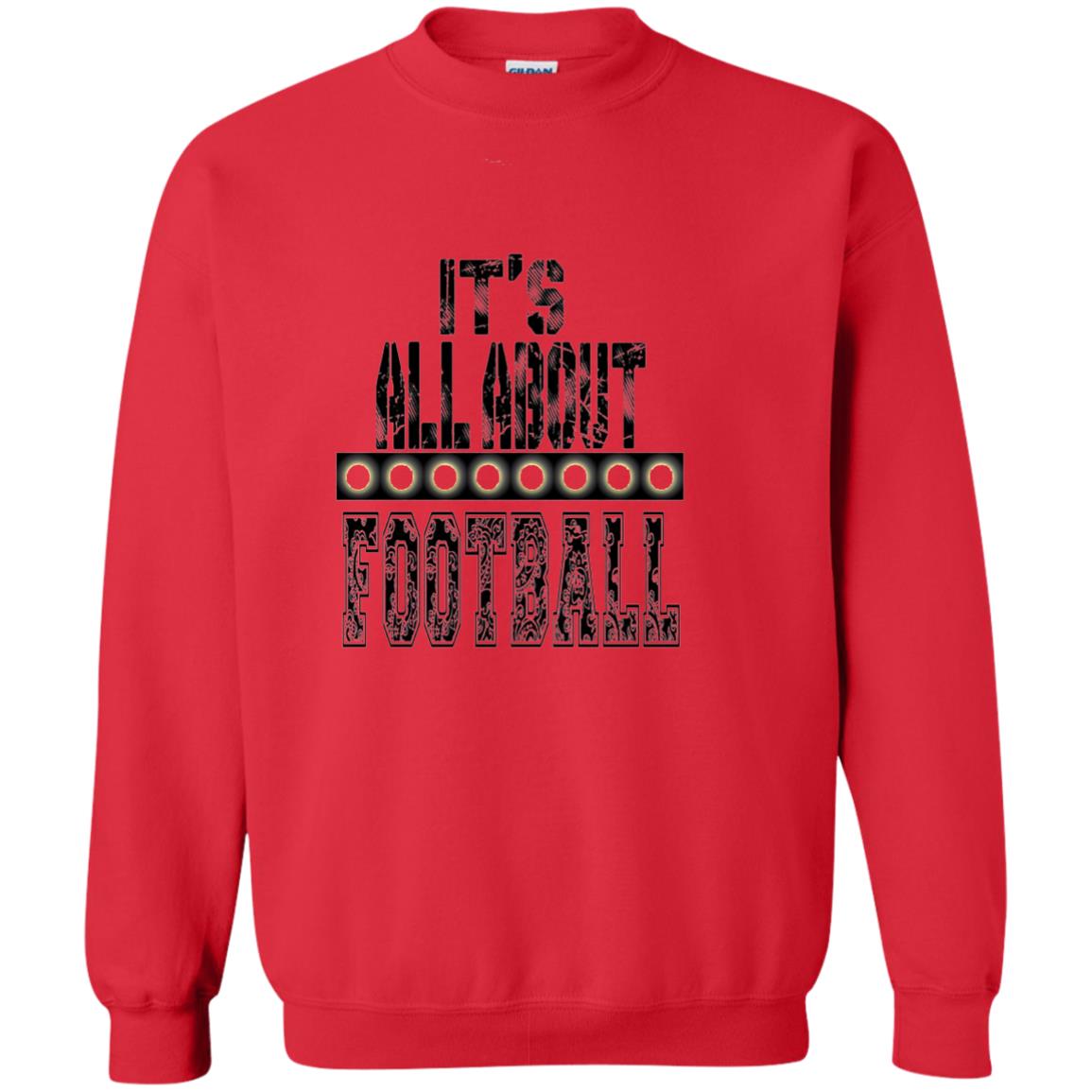 Football Lover T-shirt It_s All About Football Red