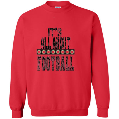 Football Lover T-shirt It_s All About Football Red