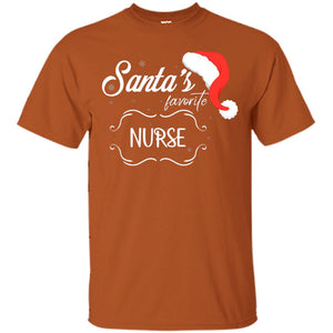 Santa's Favorite Nurse Nursing X-mas Gift Shirt For NurseG200 Gildan Ultra Cotton T-Shirt