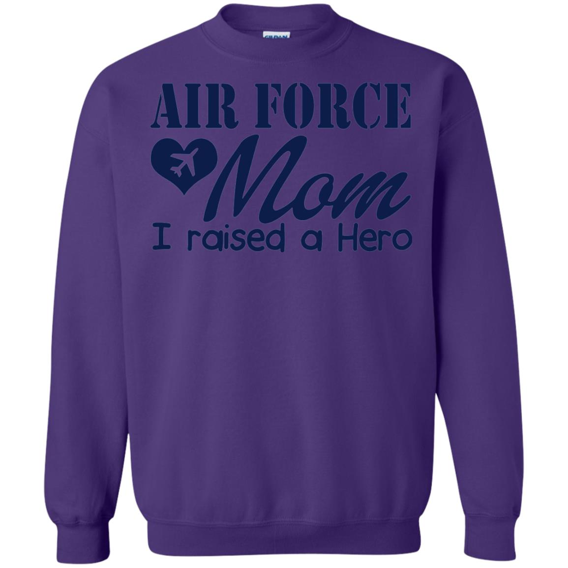 Air Force Mom T-shirt I Raise A Hero Purple