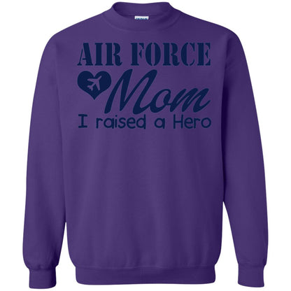 Air Force Mom T-shirt I Raise A Hero Purple