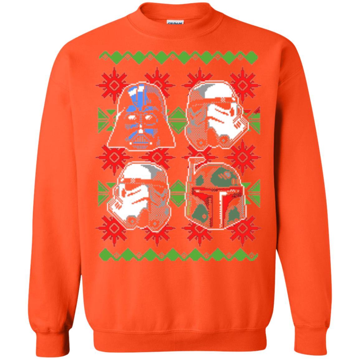 Film T-shirt Christmas Sweater Empire Helmets Orange