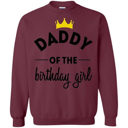 Daddy Of The Birthday Girl Party T-shirt Maroon