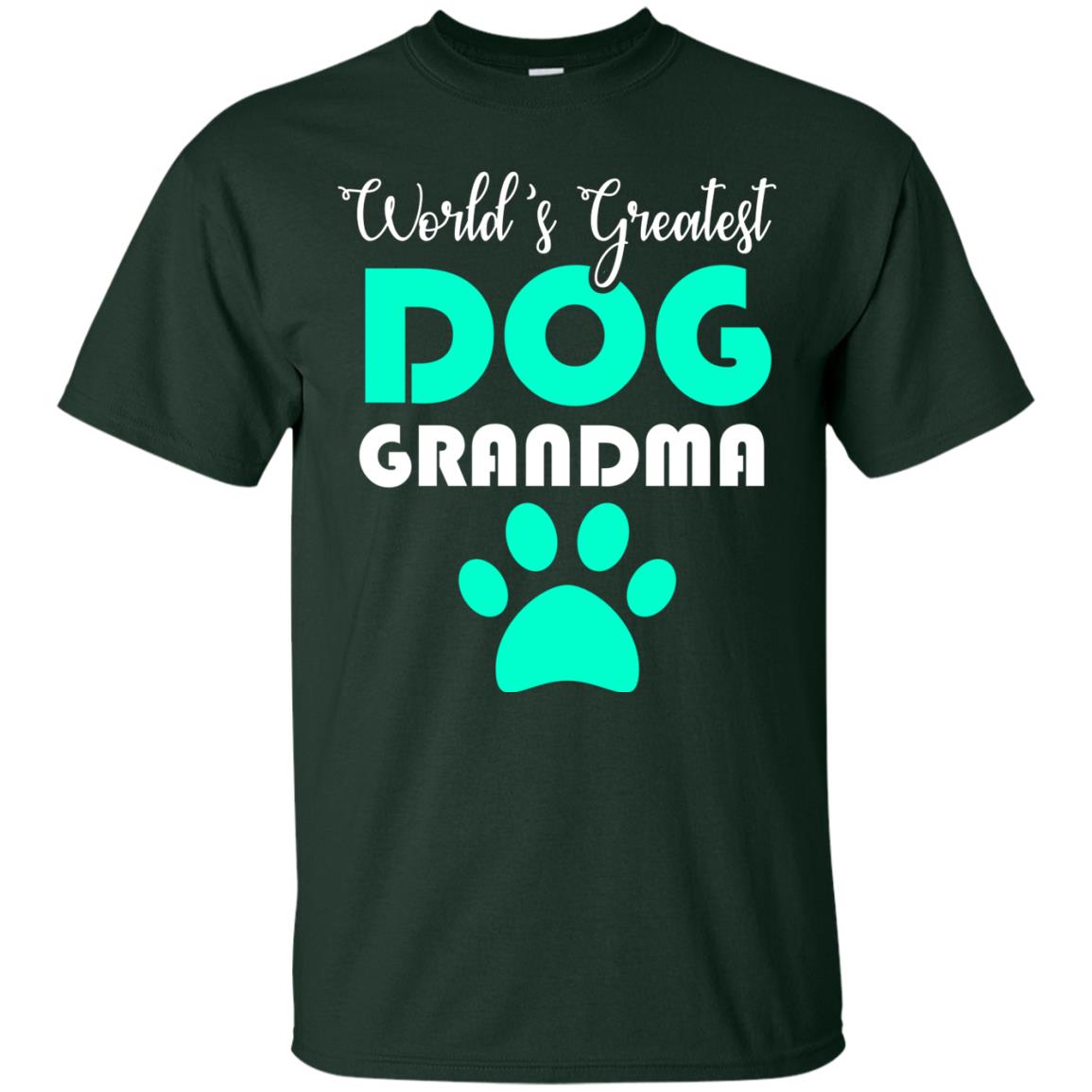 World_s Greatest Dog Grandma Cool Shirt For Mama Love Dogs Forest