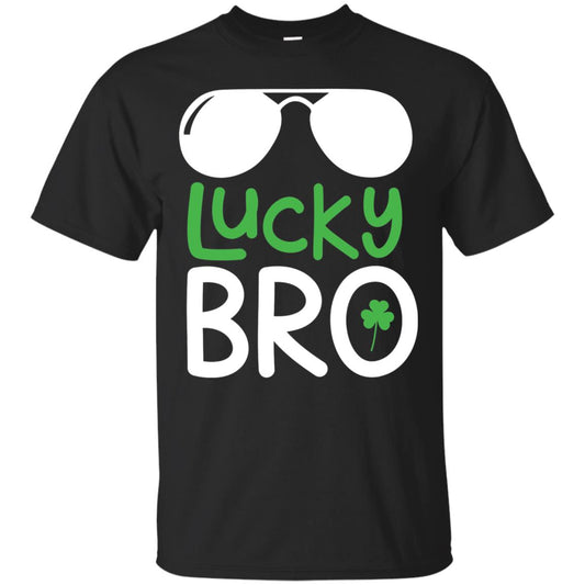 Lucky Bro St. Patrick_s Day T-shirt Black